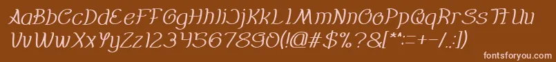 More about Everybody italic Font Everybody italic Font – Pink Fonts on Brown Background