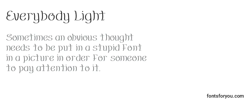 Everybody Light Font