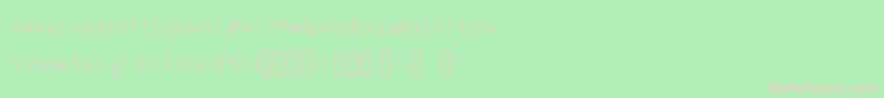 EverydayApollo Regular Font – Pink Fonts on Green Background