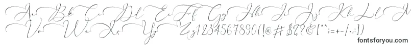 フォントEverything Calligraphy   – 斜体