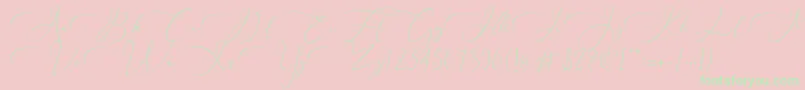 En savoir plus sur la police Everything Calligraphy Police Everything Calligraphy – polices vertes sur fond rose