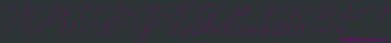 Everything Calligraphy   Font – Purple Fonts on Black Background