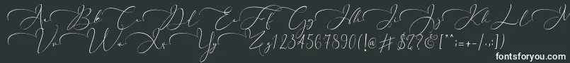 Everything Calligraphy   Font – White Fonts on Black Background