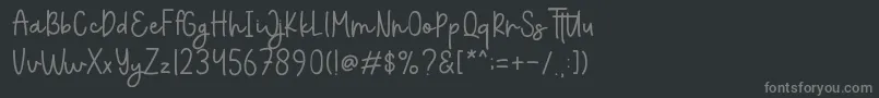 Everything Font – Gray Fonts on Black Background