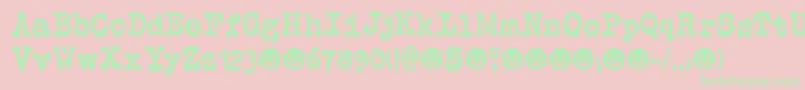 Evil Laughter DEMO Font – Green Fonts on Pink Background