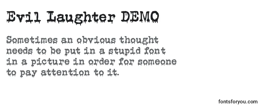 Evil Laughter DEMO Font