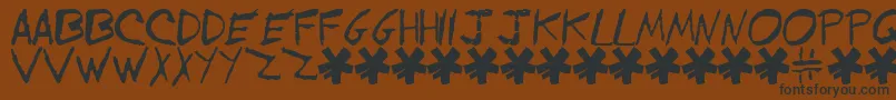 EVOL     Font – Black Fonts on Brown Background