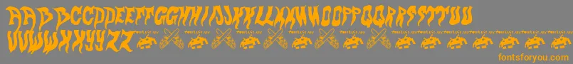evol fontvir us Font – Orange Fonts on Gray Background
