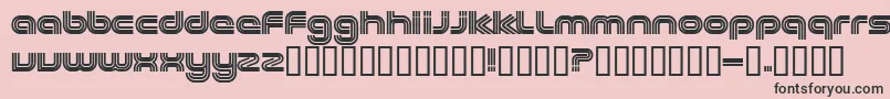 Шрифт EXCEE    – чёрные шрифты на розовом фоне