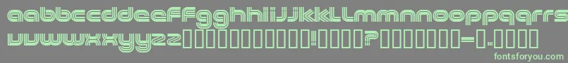Шрифт EXCEE    – зелёные шрифты на сером фоне