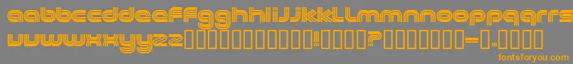 Шрифт EXCEE    – оранжевые шрифты на сером фоне