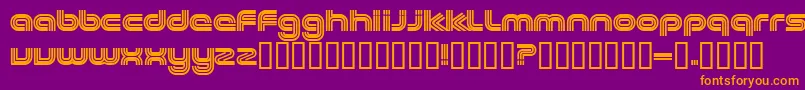 Шрифт EXCEE    – оранжевые шрифты на фиолетовом фоне