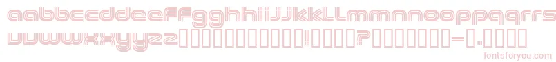 EXCEE   -fontti – vaaleanpunaiset fontit valkoisella taustalla