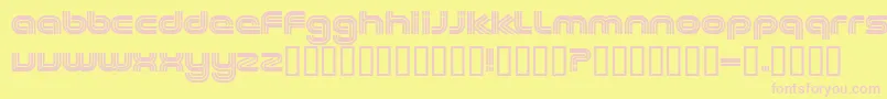 フォントEXCEE    – ピンクのフォント、黄色の背景