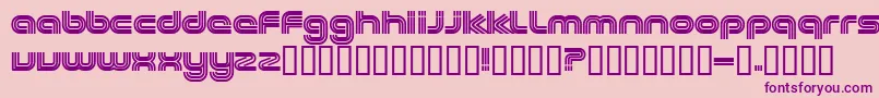 フォントEXCEE    – ピンクの背景に紫のフォント