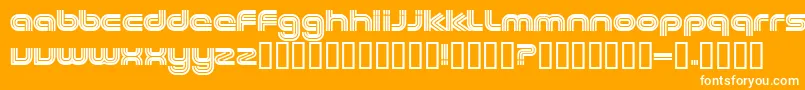 Шрифт EXCEE    – белые шрифты на оранжевом фоне