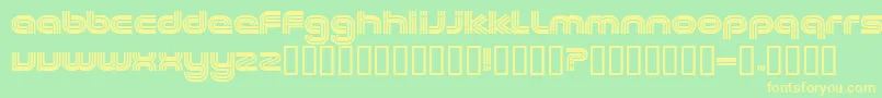 Шрифт EXCEE    – жёлтые шрифты на зелёном фоне
