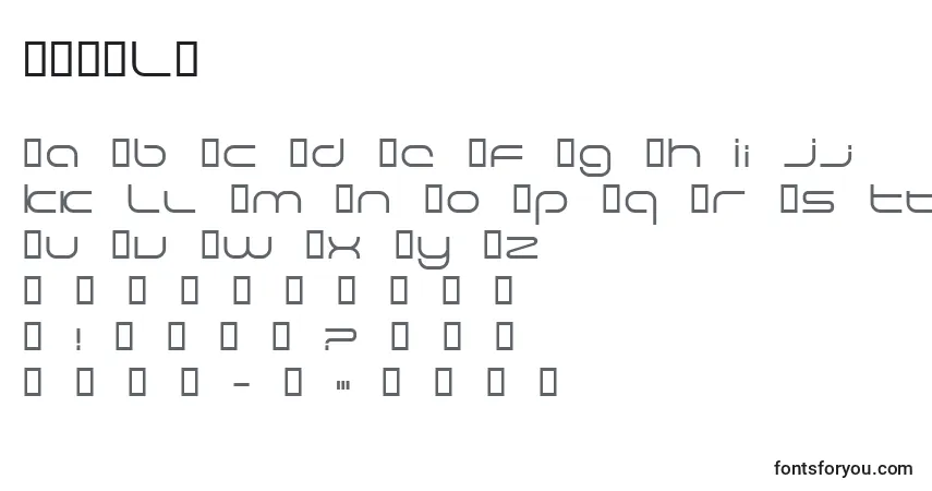 Czcionka EXCELE   (126221) – alfabet, cyfry, specjalne znaki