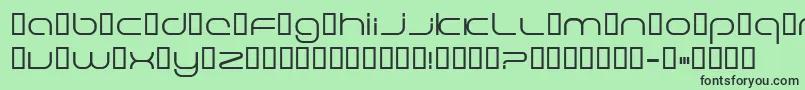 フォントEXCELE   – 緑の背景に黒い文字