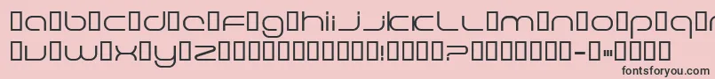 フォントEXCELE   – ピンクの背景に黒い文字