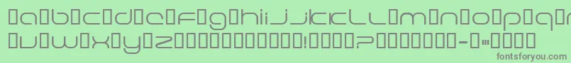 フォントEXCELE   – 緑の背景に灰色の文字