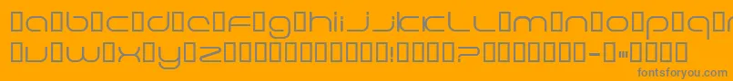 フォントEXCELE   – オレンジの背景に灰色の文字