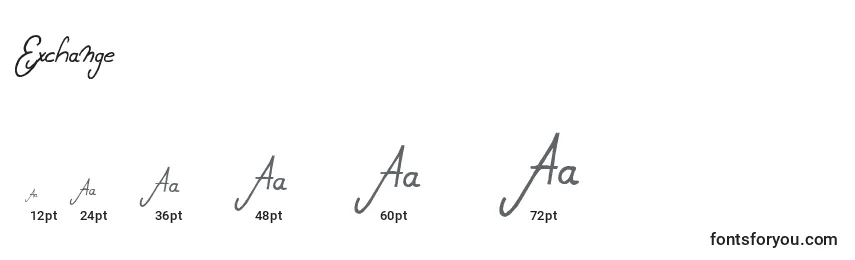 Exchange Font Sizes