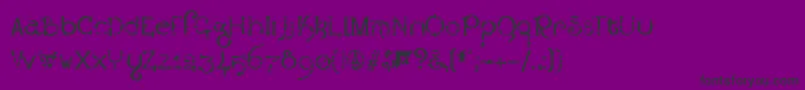 Exclamachine   LestaticCSS-fontti – mustat fontit violetilla taustalla