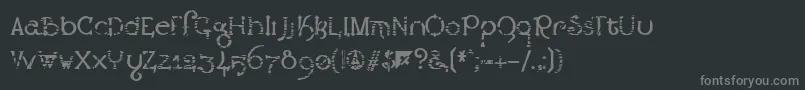 Exclamachine   LestaticCSS-fontti – harmaat kirjasimet mustalla taustalla