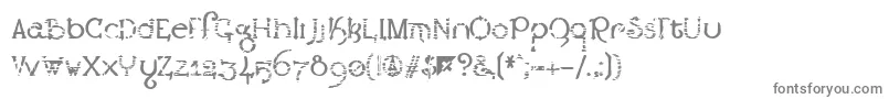 Exclamachine   LestaticCSS-fontti – harmaat kirjasimet valkoisella taustalla