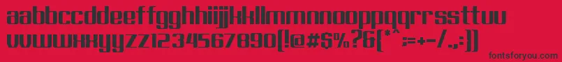 Exellent Font – Black Fonts on Red Background