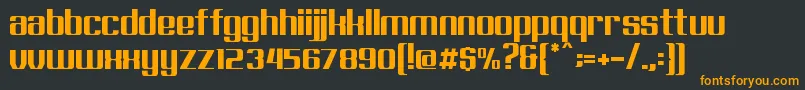 Exellent Font – Orange Fonts on Black Background