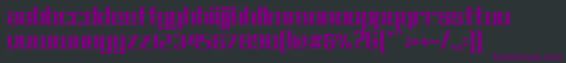 Exellent-Schriftart – Violette Schriften auf schwarzem Hintergrund