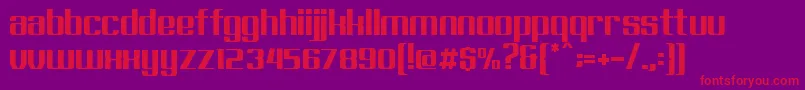 Exellent Font – Red Fonts on Purple Background