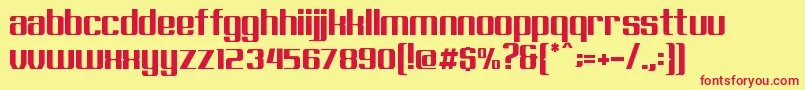 Exellent Font – Red Fonts on Yellow Background