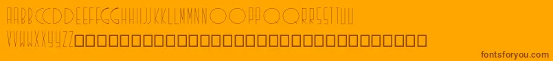 Lisätietoja Existence-fontista Existence-fontti – ruskeat fontit oranssilla taustalla