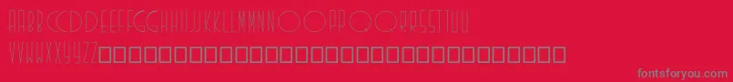 Existence Font – Gray Fonts on Red Background