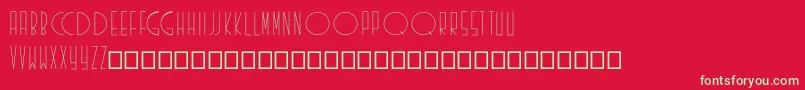 Existence Font – Green Fonts on Red Background