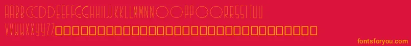 Existence Font – Orange Fonts on Red Background