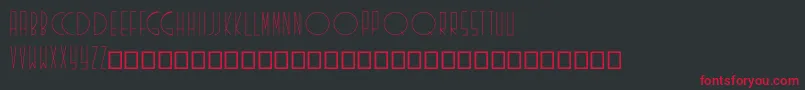 Existence Font – Red Fonts on Black Background