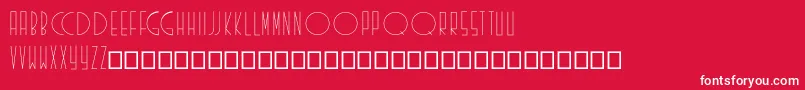Existence Font – White Fonts on Red Background