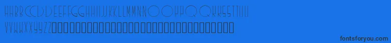 Existence Font – Black Fonts on Blue Background