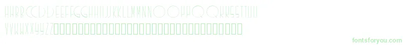 Existence Font – Green Fonts on White Background