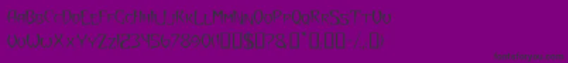 YazataTM Font – Black Fonts on Purple Background