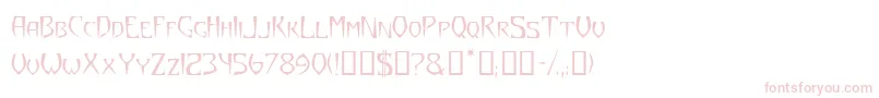 YazataTM Font – Pink Fonts on White Background