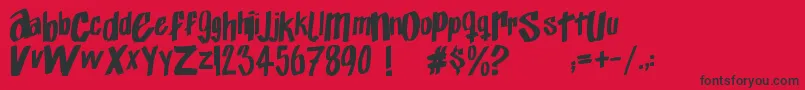Exito   Font – Black Fonts on Red Background