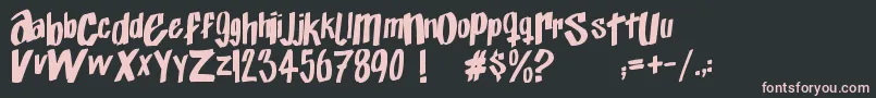 Exito   Font – Pink Fonts on Black Background