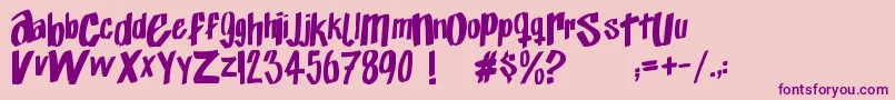 Exito   Font – Purple Fonts on Pink Background