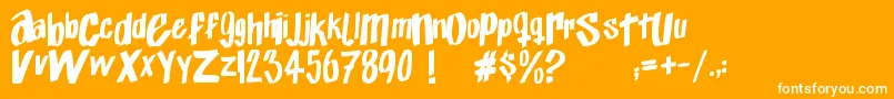 Exito   Font – White Fonts on Orange Background