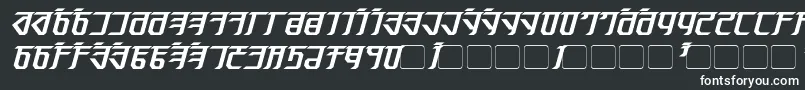 フォントExodite Bold Italic – 白い文字